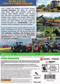 Farming Simulator 15 - Box - Back