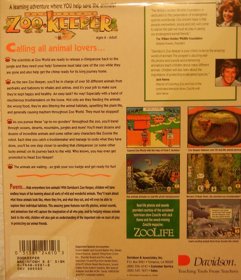 Zoo Keeper - Box - Back