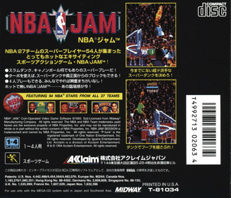 NBA Jam - Box - Back Image
