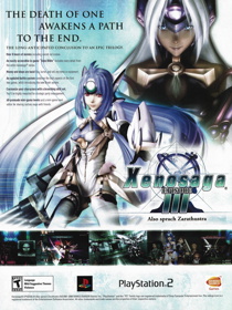 Xenosaga Episode III: Also Sprach Zarathustra - Advertisement Flyer - Front