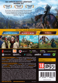 The Witcher 3: Wild Hunt - Box - Back