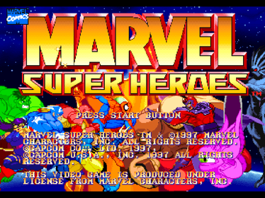 Marvel Super Heroes - Screenshot - Game Title Image
