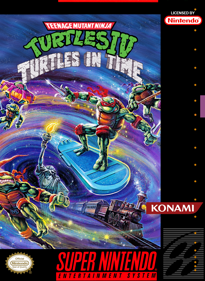 Teenage Mutant Ninja Turtles IV: Turtles in Time - Fanart - Box - Front