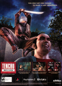 Tenchu: Wrath of Heaven - Advertisement Flyer - Front