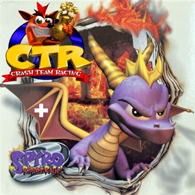 Spyro 2: Ripto's Rage and CTR: Crash Team Racing Demo Disc - Fanart - Box - Front