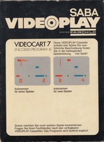 Videocart-9: Drag Strip - Box - Back