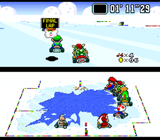 Super Mario Kart - Screenshot - Gameplay Image