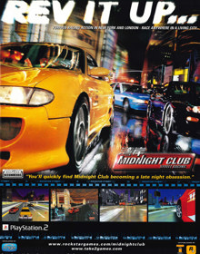Midnight Club: Street Racing - Advertisement Flyer - Front