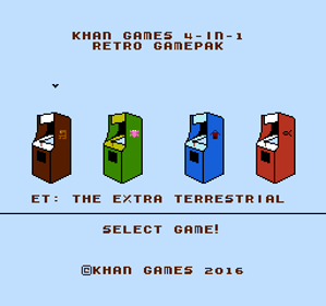 KHAN Games 4-in-1 Retro Gamepak - Screenshot - Game Title Image