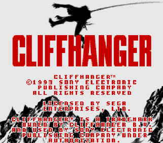 Cliffhanger - Screenshot - Game Title Image