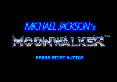 Michael Jackson's Moonwalker - Screenshot - Game Title Image