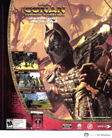 Age of Conan: Hyborian Adventures - Advertisement Flyer - Front
