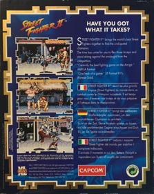 Street Fighter II: The World Warrior - Box - Back