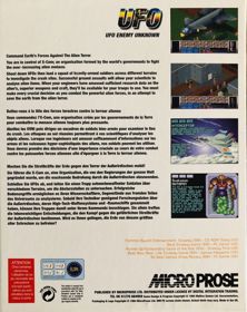 UFO: Enemy Unknown - Box - Back