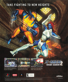X-Men: Mutant Academy 2 - Advertisement Flyer - Front