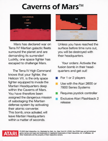 Caverns of Mars - Box - Back