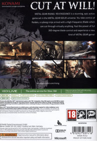 Metal Gear Rising: Revengeance - Box - Back