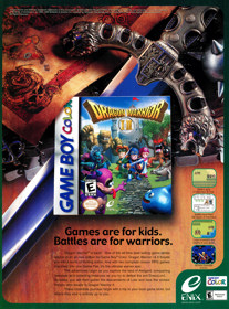 Dragon Warrior I & II - Advertisement Flyer - Front