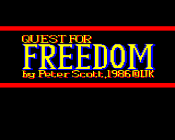 Quest for Freedom - Screenshot - Game Title