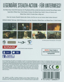 Metal Gear Solid HD Collection - Box - Back