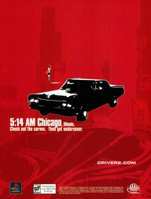 Driver 2: The Wheelman Is Back - Advertisement Flyer - Front