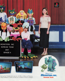 Disney-Pixar Monsters, Inc.: Scream Team - Advertisement Flyer - Front