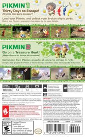 Pikmin 1 + 2 - Box - Back Image