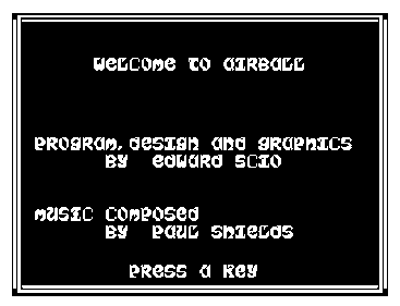 Airball - Screenshot - Game Title