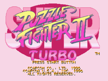 Super Puzzle Fighter II Turbo - Screenshot - Game Title Image