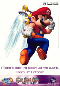 Super Mario Sunshine - Advertisement Flyer - Front