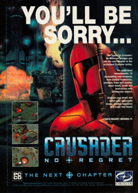 Crusader: No Regret - Advertisement Flyer - Front