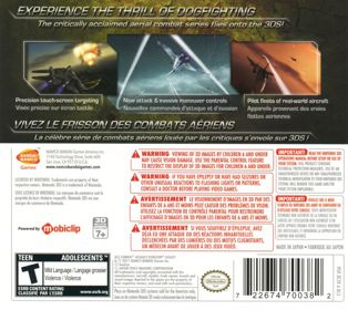 Ace Combat: Assault Horizon Legacy - Box - Back Image
