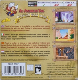 An American Tail: Fievel's Gold Rush - Box - Back