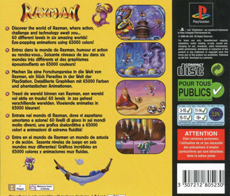 Rayman - Box - Back Image